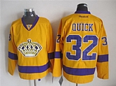 Los Angeles Kings #32 Jonathan Quick Yellow Jerseys,baseball caps,new era cap wholesale,wholesale hats