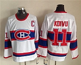 Montreal Canadiens #11 Saku Koivu White Throwback CCM Jerseys,baseball caps,new era cap wholesale,wholesale hats