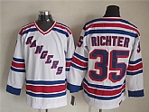 New York Rangers #35 Mike Richter 1993 White Throwback CCM Jerseys,baseball caps,new era cap wholesale,wholesale hats