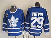 Toronto Maple Leafs #29 Felix Potvin Blue 75TH Throwback CCM Jerseys,baseball caps,new era cap wholesale,wholesale hats