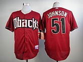 Arizona Diamondbacks #51 Randy Johnson Red Cool Base Jerseys,baseball caps,new era cap wholesale,wholesale hats