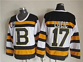 Boston Bruins #17 Milan Lucic White 75TH Throwback CCM Jerseys,baseball caps,new era cap wholesale,wholesale hats