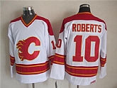 Calgary Flames #10 Gary Roberts White Throwback CCM Jerseys,baseball caps,new era cap wholesale,wholesale hats