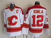 Calgary Flames #12 Jarome Iginla White Throwback CCM Jerseys,baseball caps,new era cap wholesale,wholesale hats