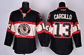 Chicago Blackhawks #13 Daniel Carcillo Black Third Jerseys,baseball caps,new era cap wholesale,wholesale hats
