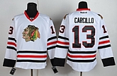Chicago Blackhawks #13 Daniel Carcillo White Jerseys,baseball caps,new era cap wholesale,wholesale hats