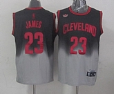 Cleveland Cavaliers #23 LeBron James Black-Gray Fadeaway Fashion Jerseys,baseball caps,new era cap wholesale,wholesale hats