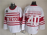 Detroit Red Wings #40 Henrik Zetterberg White 75TH Throwback CCM Jerseys,baseball caps,new era cap wholesale,wholesale hats