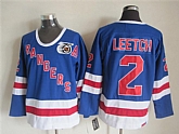 New York Rangers #2 Brian Leetch Light Blue 75TH Throwback CCM Jerseys,baseball caps,new era cap wholesale,wholesale hats