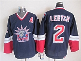 New York Rangers #2 Brian Leetch Navy Blue Throwback CCM Jerseys,baseball caps,new era cap wholesale,wholesale hats