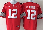 Ohio State Buckeyes #12 Cardale Jones 2015 Playoff Rose Bowl Special Event Diamond Quest Red Jerseys,baseball caps,new era cap wholesale,wholesale hats