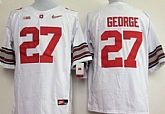 Ohio State Buckeyes #27 Eddie George 2015 Playoff Rose Bowl Special Event Diamond Quest White Jerseys,baseball caps,new era cap wholesale,wholesale hats