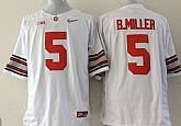 Ohio State Buckeyes #5 Baxton Miller 2015 Playoff Rose Bowl Special Event Diamond Quest White Jerseys,baseball caps,new era cap wholesale,wholesale hats