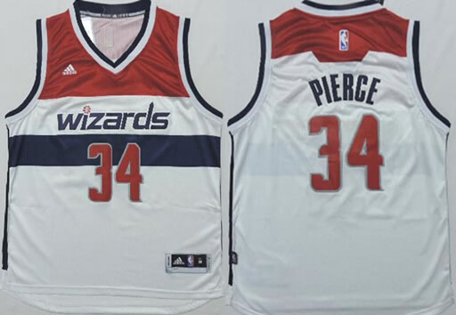 Washington Wizards #34 Paul Pierce Revolution 30 Swingman New White Jerseys