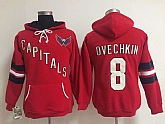 Womens Washington Capitals #8 Alex Ovechkin Red Old Time Hockey Hoodie,baseball caps,new era cap wholesale,wholesale hats