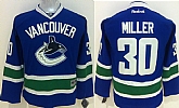 Youth Vancouver Canucks #30 Miller Blue Jerseys,baseball caps,new era cap wholesale,wholesale hats