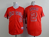Anaheim Angels #2 Erick Aybar Red Jerseys,baseball caps,new era cap wholesale,wholesale hats