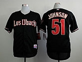 Arizona Diamondbacks #51 Randy Johnson Black Cool Base Jerseys,baseball caps,new era cap wholesale,wholesale hats
