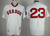 Boston Red Sox #23 Luis Tiant 1975 White Throwback Jerseys,baseball caps,new era cap wholesale,wholesale hats