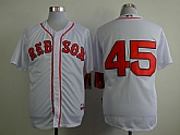 Boston Red Sox #45 Pedro Martinez White Cool Base Jerseys,baseball caps,new era cap wholesale,wholesale hats