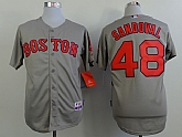 Boston Red Sox #48 Pablo Sandoval 2015 Gray Jerseys,baseball caps,new era cap wholesale,wholesale hats