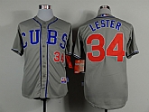 Chicago Cubs #34 Jon Lester 2014 Gray Jerseys,baseball caps,new era cap wholesale,wholesale hats