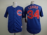 Chicago Cubs #34 Jon Lester Blue Jerseys,baseball caps,new era cap wholesale,wholesale hats