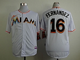 Florida Marlins #16 Jose Fernandez White Jerseys,baseball caps,new era cap wholesale,wholesale hats