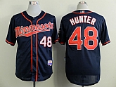 Minnesota Twins #48 Torii Hunter New Navy Blue Jerseys,baseball caps,new era cap wholesale,wholesale hats