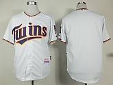 Minnesota Twins Blank 2015 White Jerseys,baseball caps,new era cap wholesale,wholesale hats