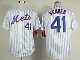 New York Mets #41 Tom Seaver 2015 White Pinstripe Jerseys,baseball caps,new era cap wholesale,wholesale hats