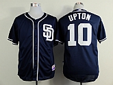 San Diego Padres #10 Justin Upton Navy Blue Jerseys,baseball caps,new era cap wholesale,wholesale hats