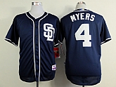 San Diego Padres #4 Wil Myers Navy Blue Jerseys,baseball caps,new era cap wholesale,wholesale hats