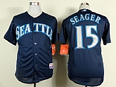 Seattle Mariners #15 Kyle Seager 2014 Navy Blue Jerseys,baseball caps,new era cap wholesale,wholesale hats