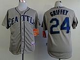 Seattle Mariners #24 Griffey Gray Jerseys,baseball caps,new era cap wholesale,wholesale hats