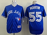 Toronto Blue Jays #55 Russell Martin Blue Jerseys,baseball caps,new era cap wholesale,wholesale hats