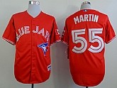 Toronto Blue Jays #55 Russell Martin Red Jerseys,baseball caps,new era cap wholesale,wholesale hats