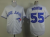 Toronto Blue Jays #55 Russell Martin White Jerseys,baseball caps,new era cap wholesale,wholesale hats