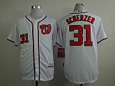 Washington Nationals #31 Max Scherzer White Jerseys,baseball caps,new era cap wholesale,wholesale hats