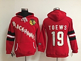 Womens Chicago Blackhawks #19 Jonathan Toews Red Old Time Hockey Hoodie,baseball caps,new era cap wholesale,wholesale hats