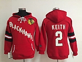 Womens Chicago Blackhawks #2 Duncan Keith Red Old Time Hockey Hoodie,baseball caps,new era cap wholesale,wholesale hats