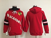 Womens Chicago Blackhawks Blank Red Old Time Hockey Hoodie,baseball caps,new era cap wholesale,wholesale hats