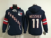 Womens New York Rangers #11 Mark Messier Navy Blue Old Time Hockey Hoodie,baseball caps,new era cap wholesale,wholesale hats