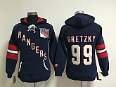 Womens New York Rangers #99 Wayne Gretzky Navy Blue Old Time Hockey Hoodie,baseball caps,new era cap wholesale,wholesale hats