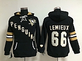 Womens Pittsburgh Penguins #66 Mario Lemieux Black Old Time Hockey Hoodie,baseball caps,new era cap wholesale,wholesale hats