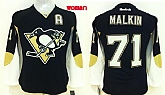 Womens Pittsburgh Penguins #71 Malkin Black Jerseys,baseball caps,new era cap wholesale,wholesale hats