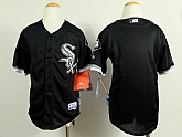 Youth Chicago White Sox Blank Black Jerseys,baseball caps,new era cap wholesale,wholesale hats