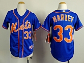 Youth New York Mets #33 Matt Harvey Blue Jerseys,baseball caps,new era cap wholesale,wholesale hats