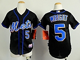 Youth New York Mets #5 David Wright Black Jerseys,baseball caps,new era cap wholesale,wholesale hats