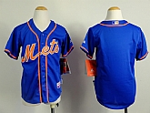 Youth New York Mets Blank Blue Jerseys,baseball caps,new era cap wholesale,wholesale hats